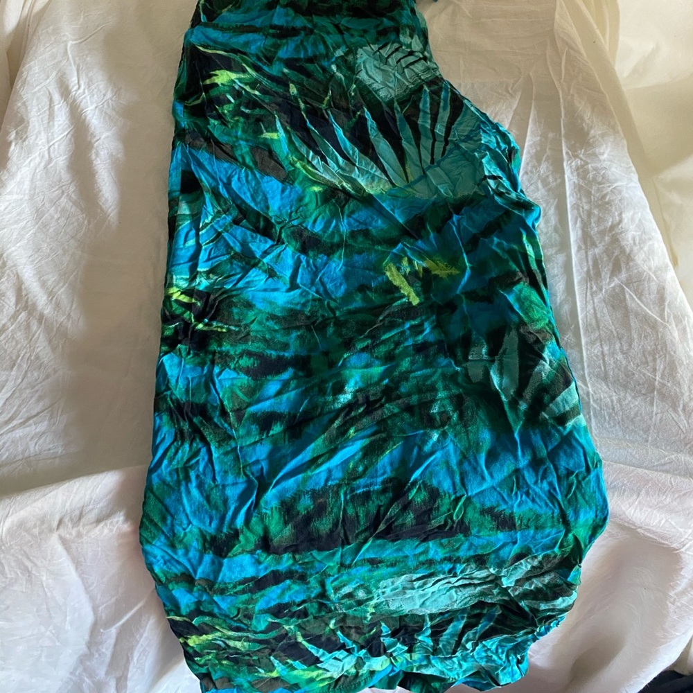 Print wide leg
